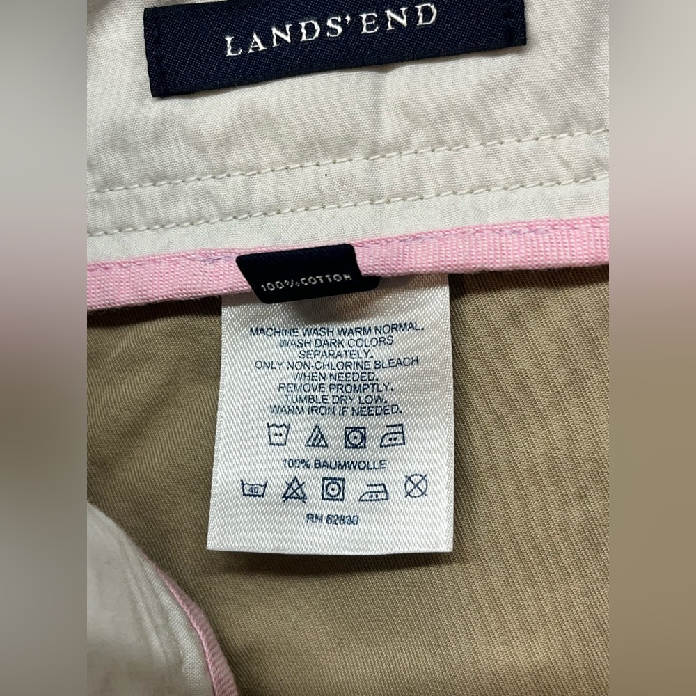 Lands End Women’s Tan Skirt Casual Skirt with Shorts Size 18P - Picture 8 of 14
